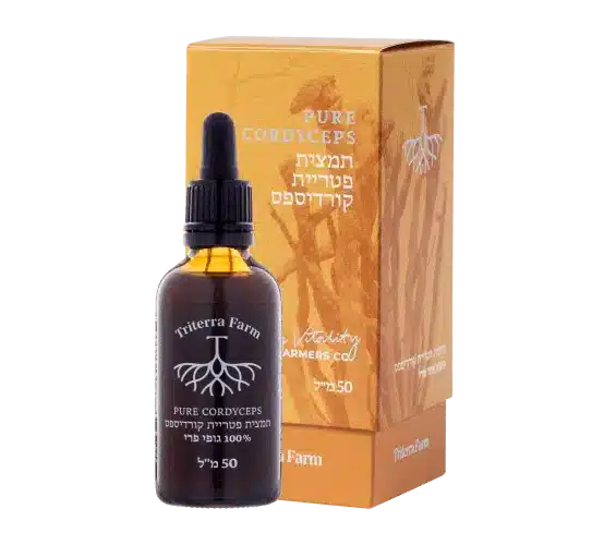 תמצית פטריות קורדיספס - Triterra Farm - מיצוי פטריות מרפא לאנרגיה