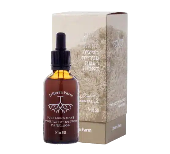 תמצית פטריות רעמת האריה - Triterra Farm - מיצוי פטריות מרפא לזיכרון