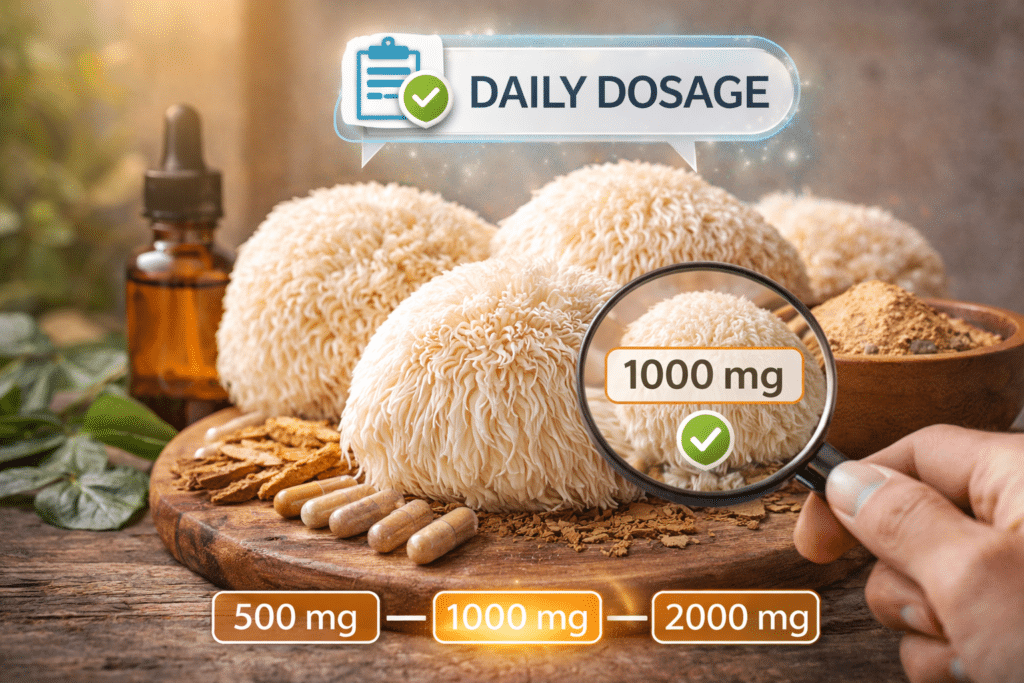 המינון היומי המדויק לרעמת האריה