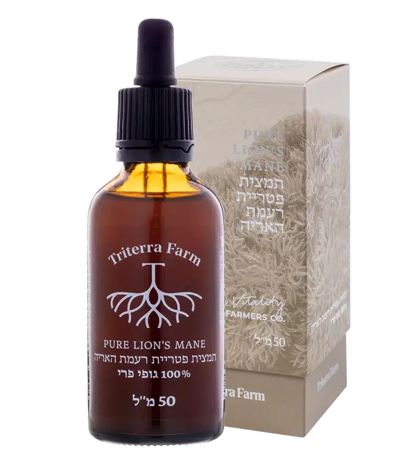 Lion's Mane Fruiting Body Extract by Triterra Farm — bottle and box
